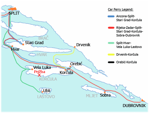 Ferry Map