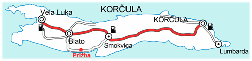 Korcula Map